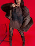 T-krekls "LACE TOP H19" - choco